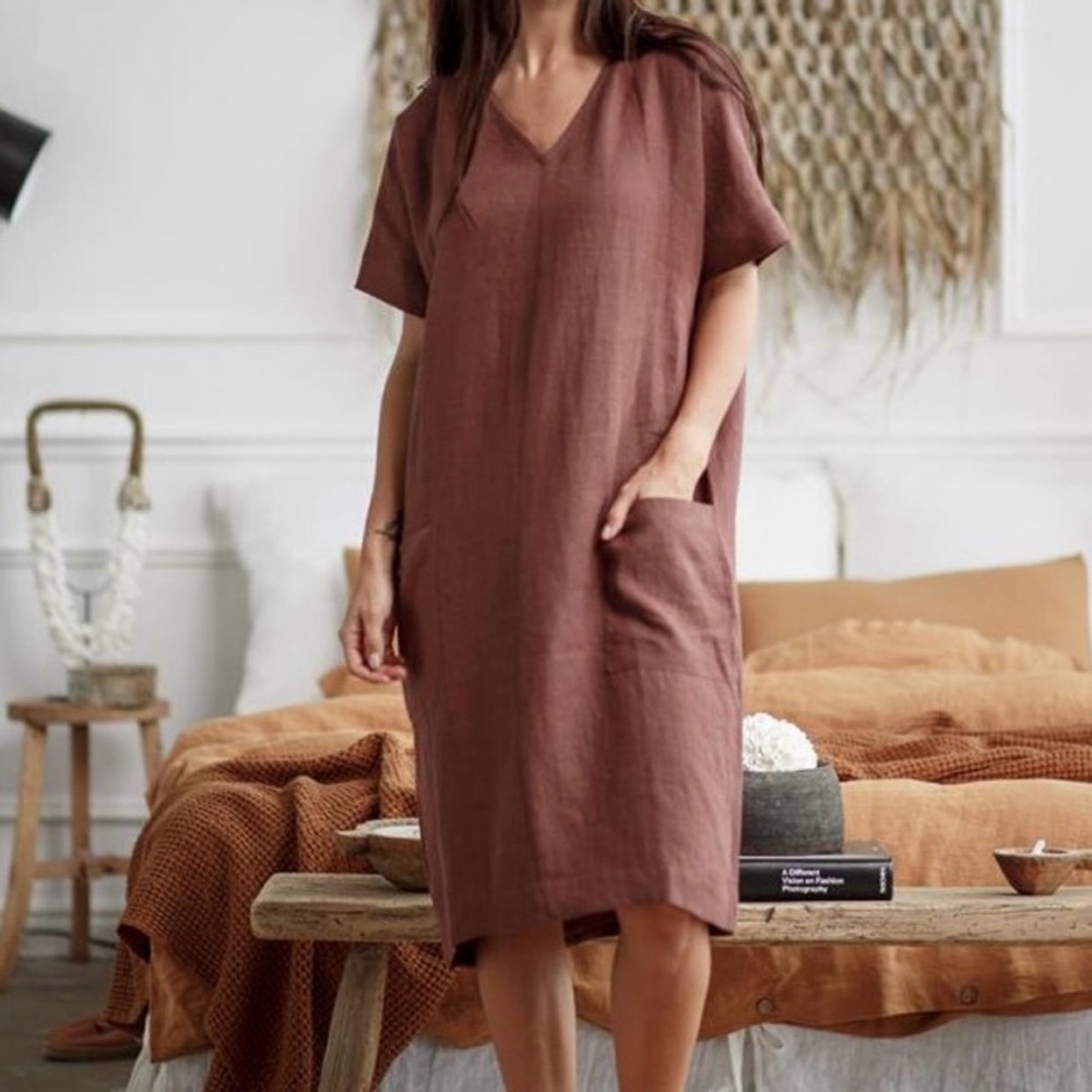 MagicLinen Meredith Dress Size M